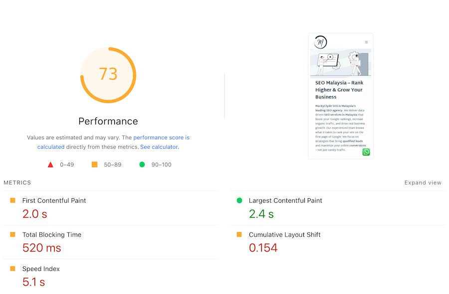 Screenshot of a popular image compression tool showing the before  optimization
