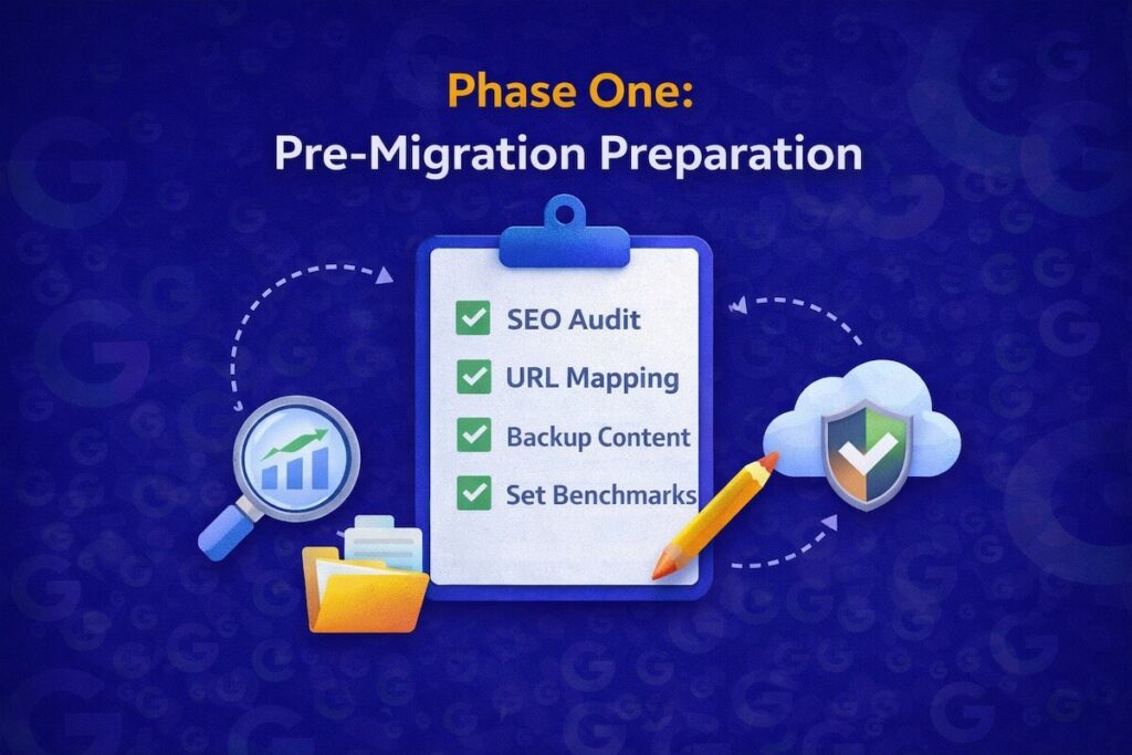 Phase one of website seo migration process