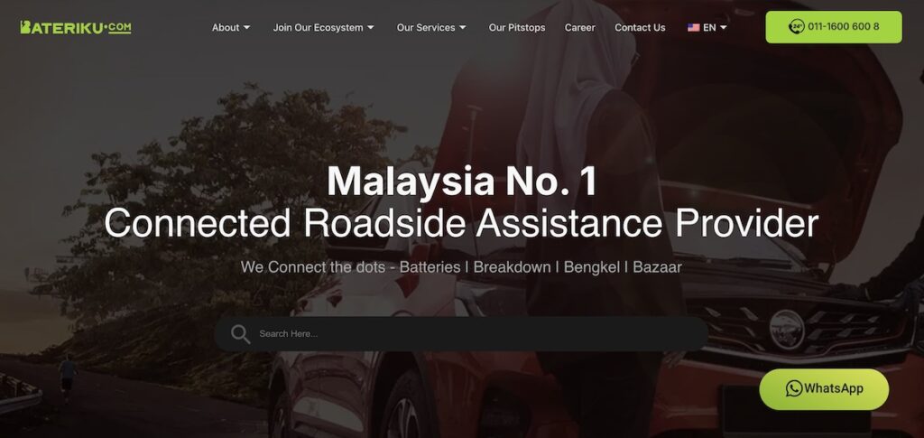 Bateriku car battery delivery homepage